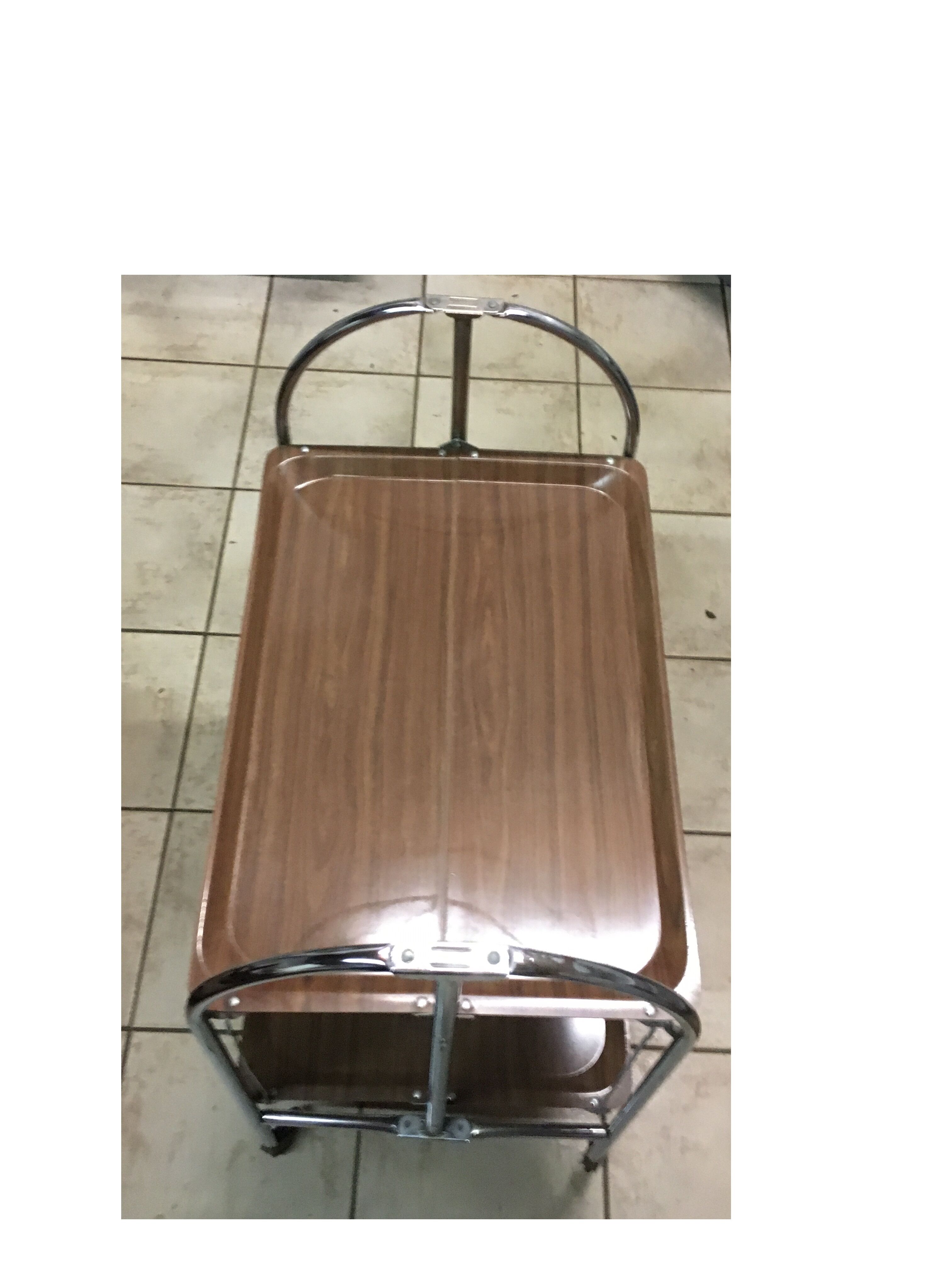 Desserte roulante pliante vintage
