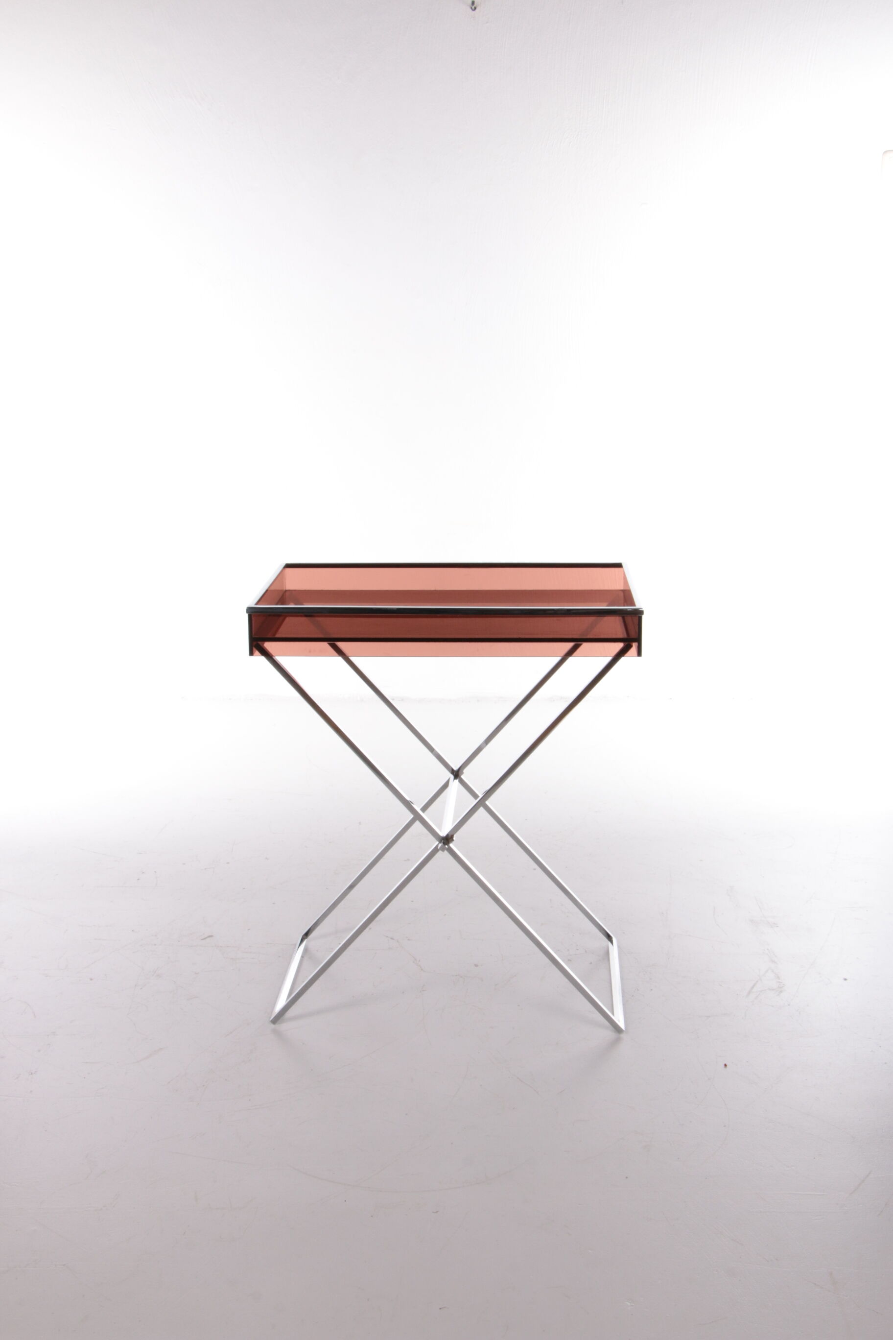 Vintage plexiglas sidetable 1970 France