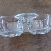 Salière poivrière en verre
