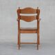 Dutch solid oak mid-century armchair