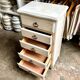 Chiffonnier 5 tiroirs en bois blanc