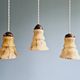 Art Deco pendant light in marbled opaline glass, 1920s-30s
