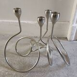 Pair of twisted candlesticks