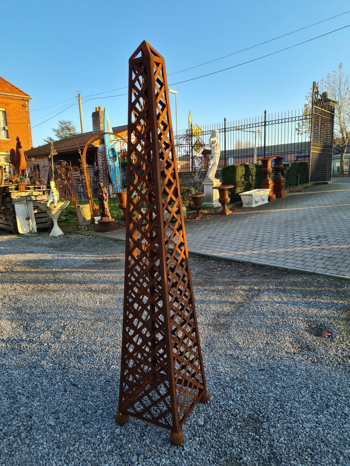 Wrought iron column