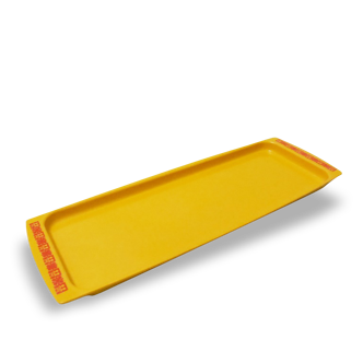Orange melamine plate