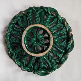 Vintage twisted artisan ceramic fruit bowl