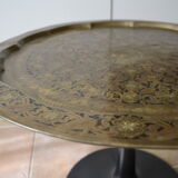 Coffee table foot tulip and Moroccan tray