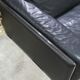 Old sofa armchair 2 places leather rock bobois vintage