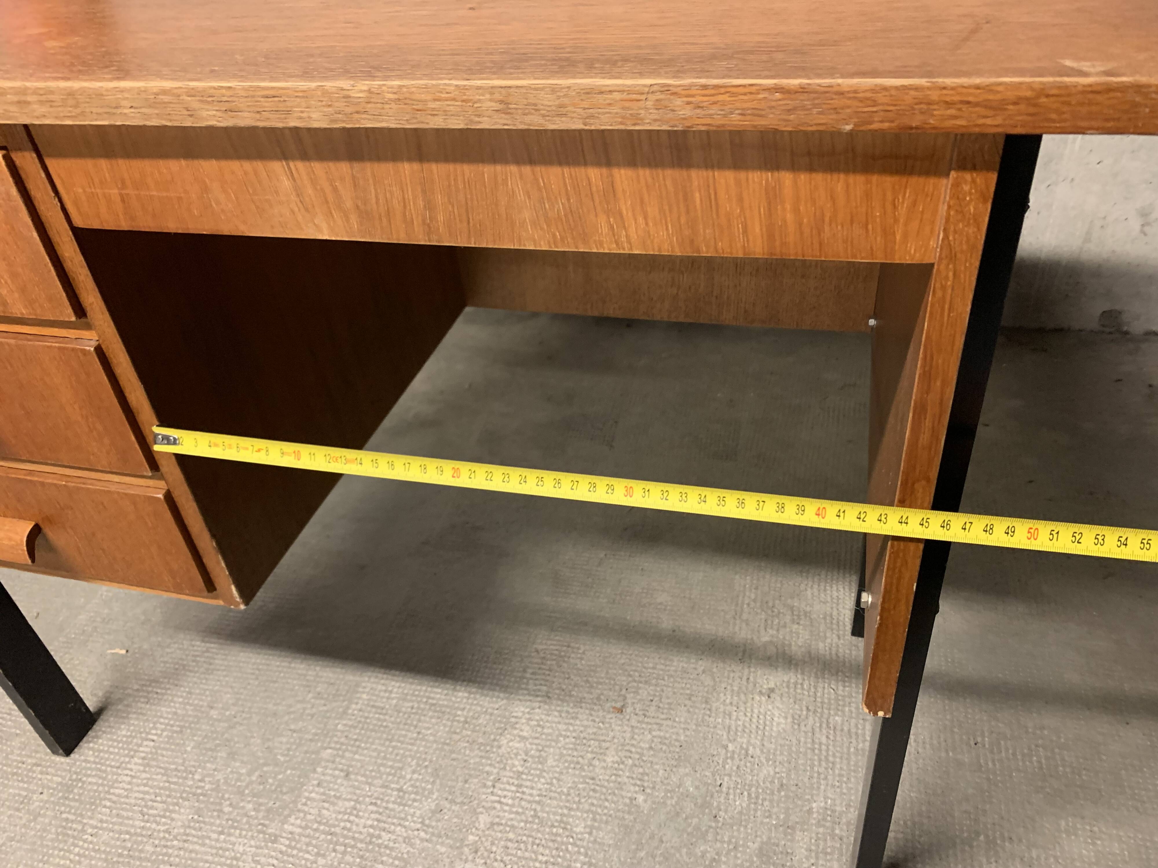 Vintage Look Wooden Desk Retro Design 1950 1960