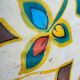 Hand-painted plaster vase Rouen M England