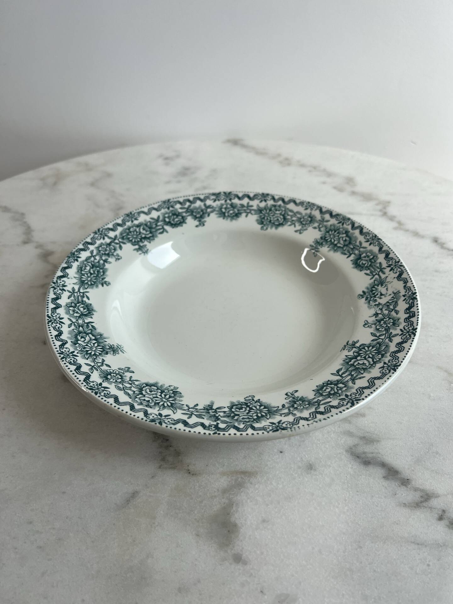 Deep plate Saint Amand collection Argenton 22.4cm