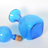 Blue glass decanter