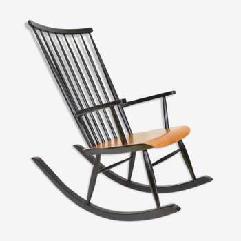 Rocking-chair par Roland Rainer, édition Haga Fors années 1960