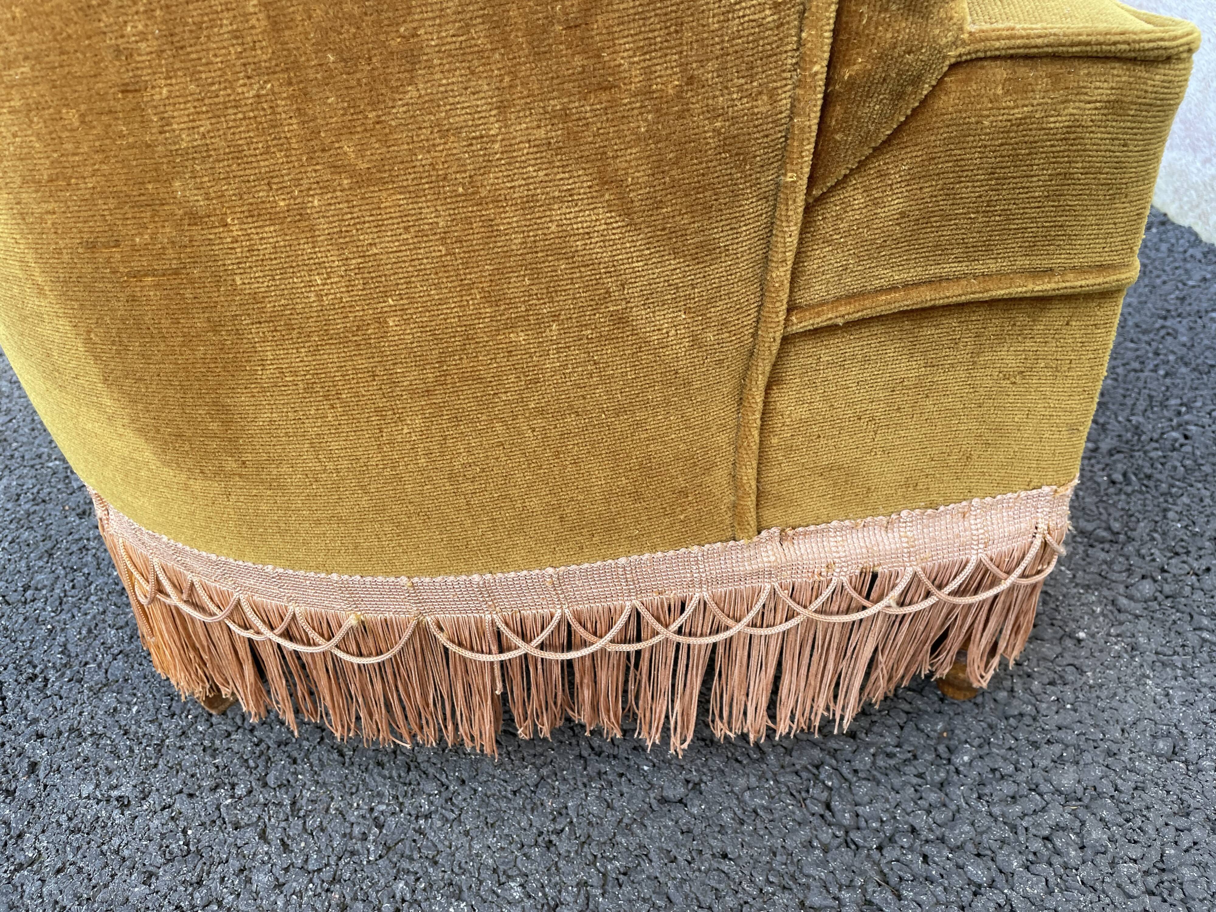 Padded golden yellow velvet toad