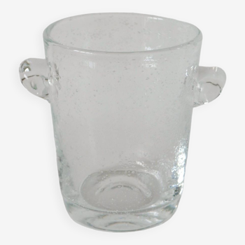 Bubble glass ice bucket by biot design 1970