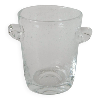 Bubble glass ice bucket by biot design 1970