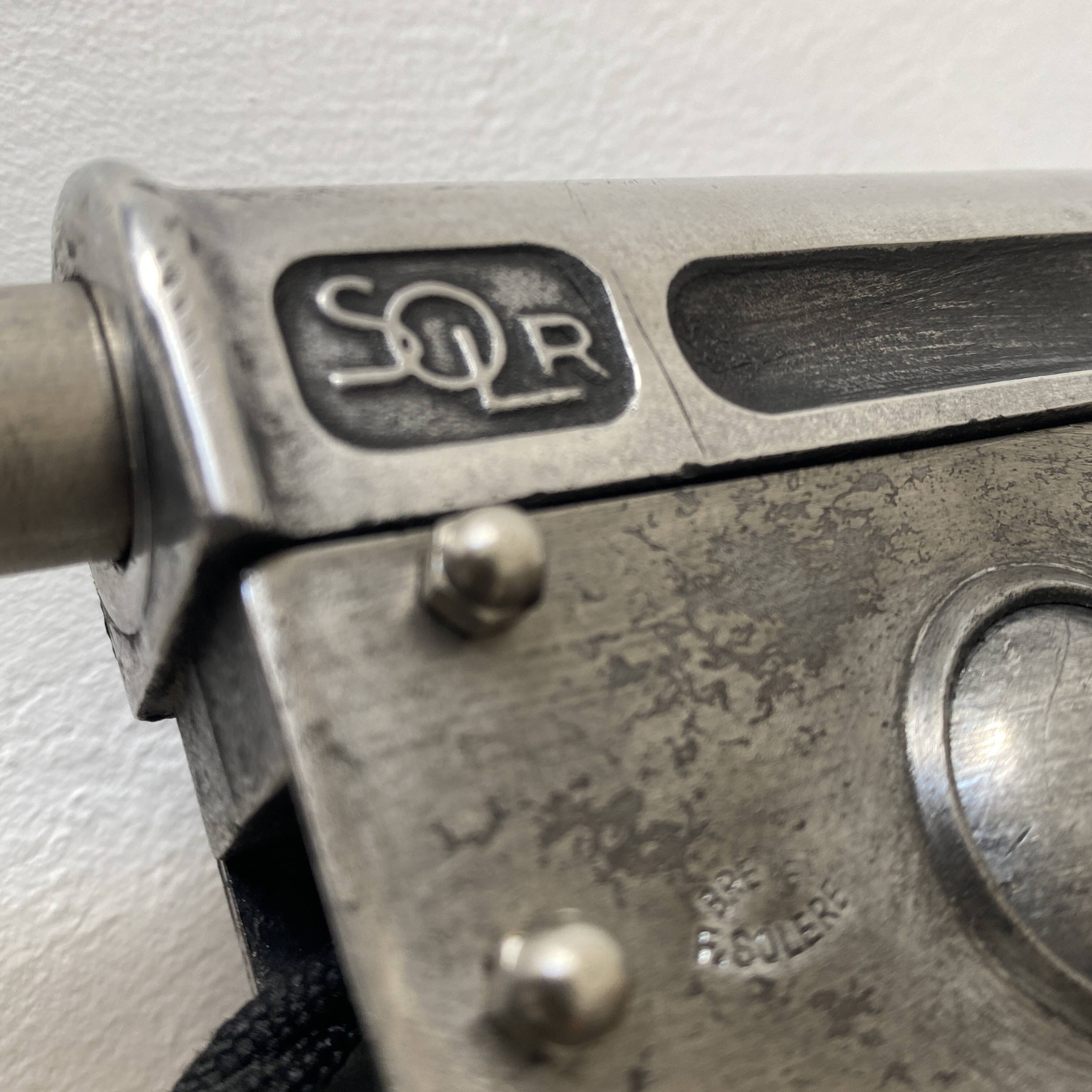 Old industrial wall light with counterweight.