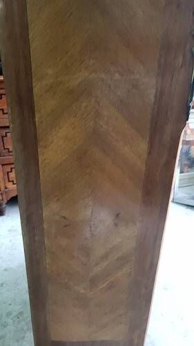 Small antique rosewood secretary with marble top ref je