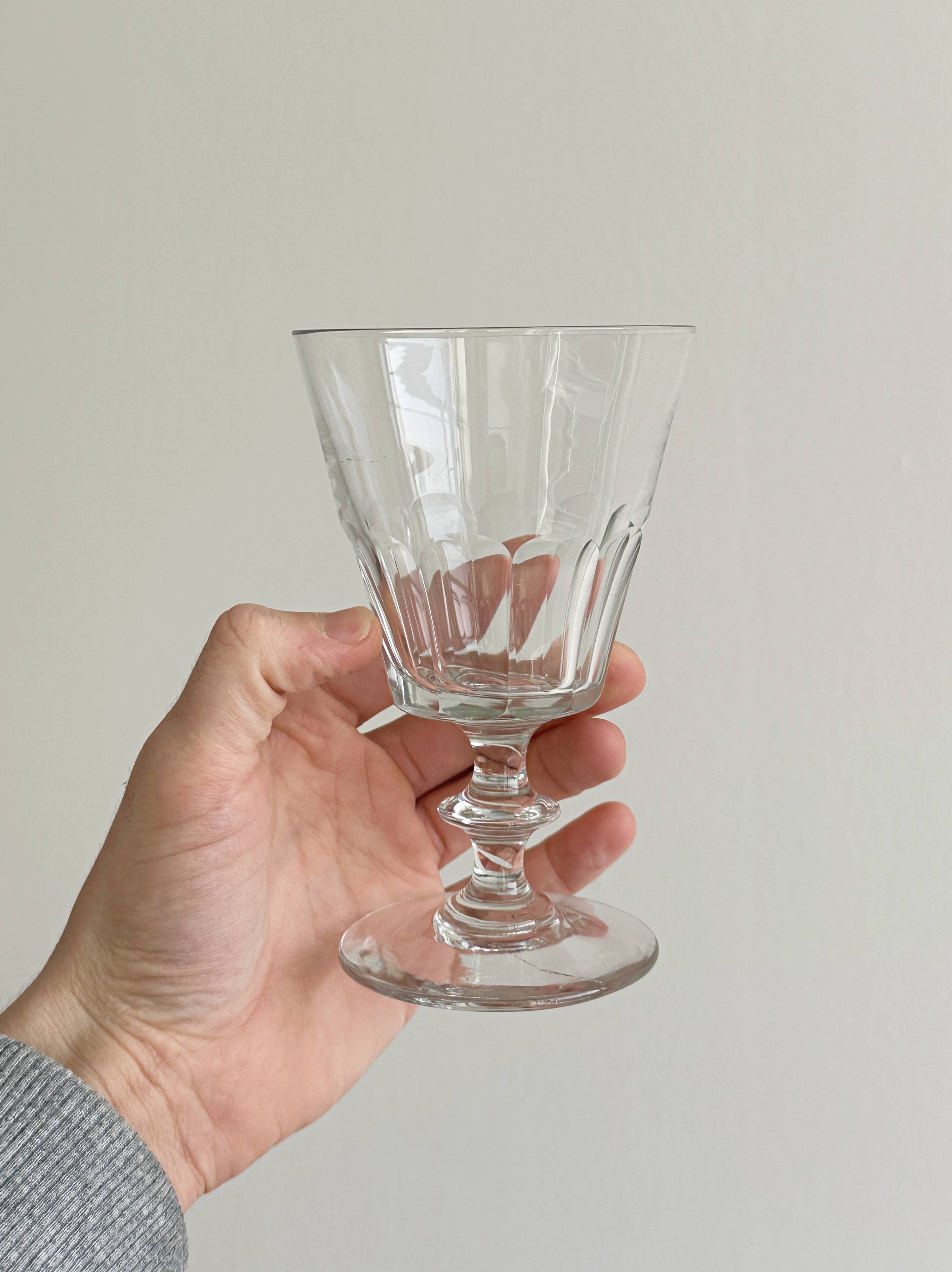 6 glass stemware glasses