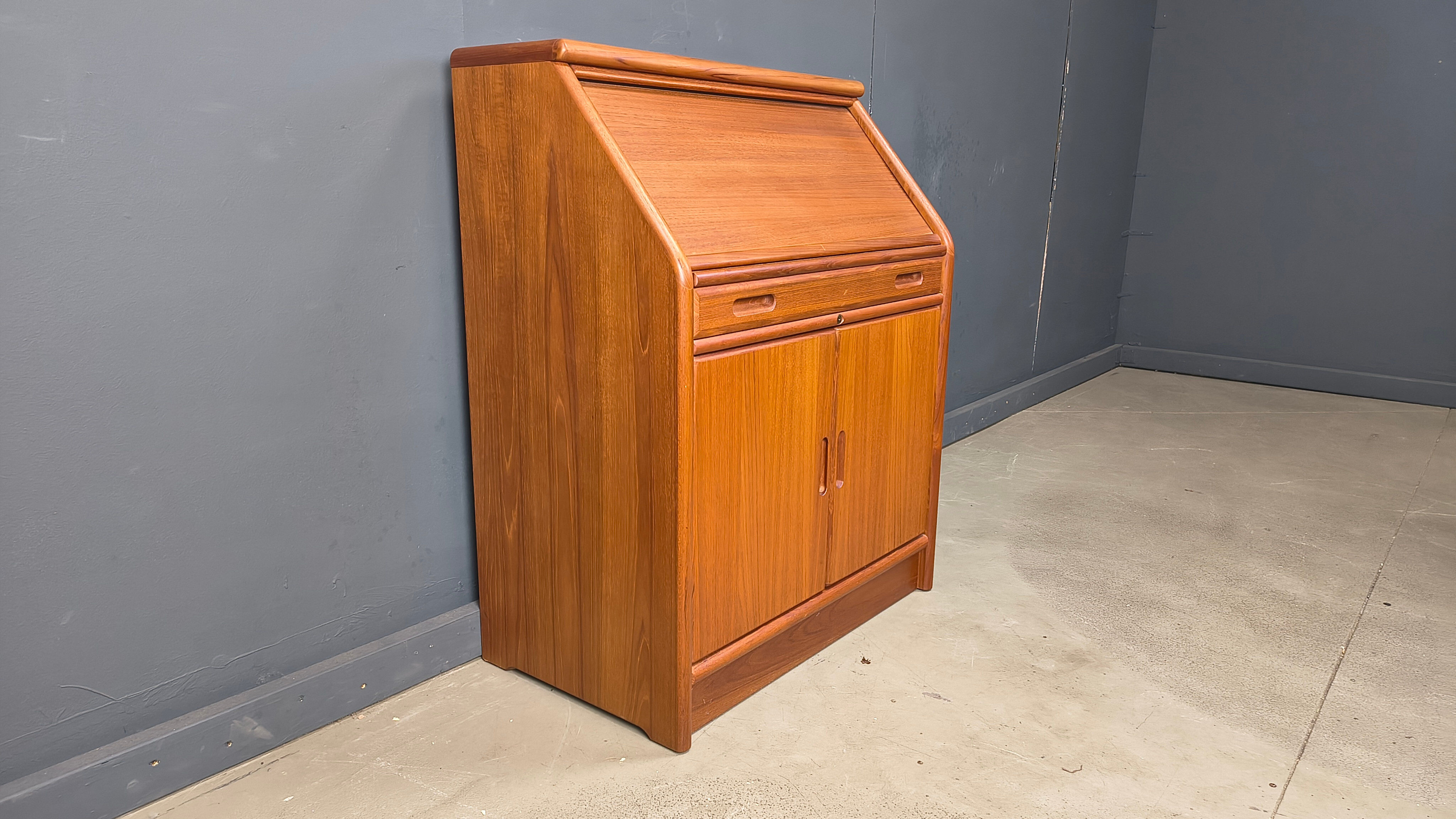 Teak secretaire by Dyrlund, Denmark, 1960s