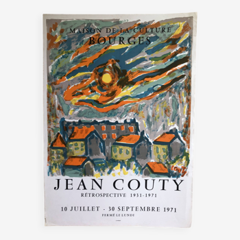 Affiche Jean Couty Maison de la Culture de Bourges 1971