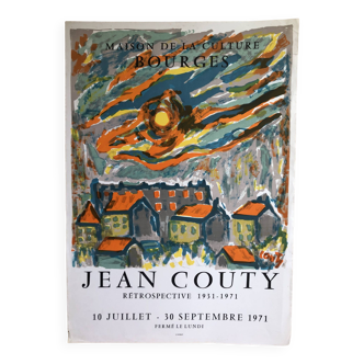 Poster Jean Couty Maison de la Culture de Bourges 1971