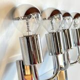 Pair of geometric wall lamps years 70 space age