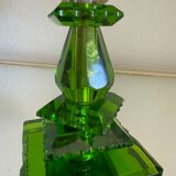 Art Deco Emerald Crystal Lamp