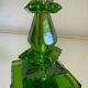 Lampe cristal émeraude Art Déco