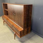 Oswald Vermaercke Paola rosewood highboard for V-Form Belgium 1959