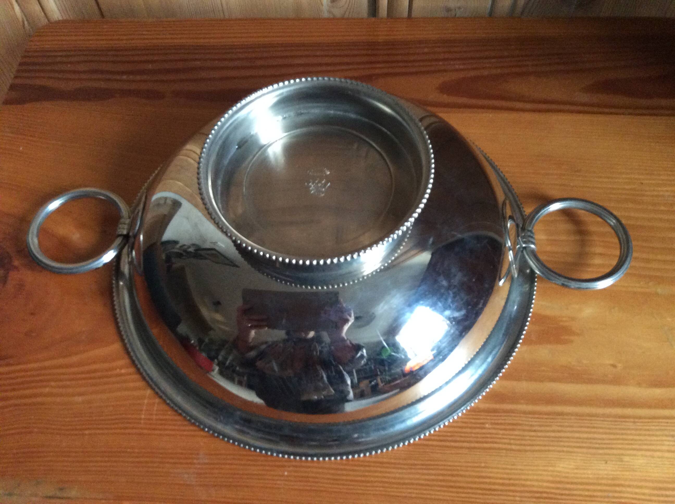 Stainless steel vegetable dish