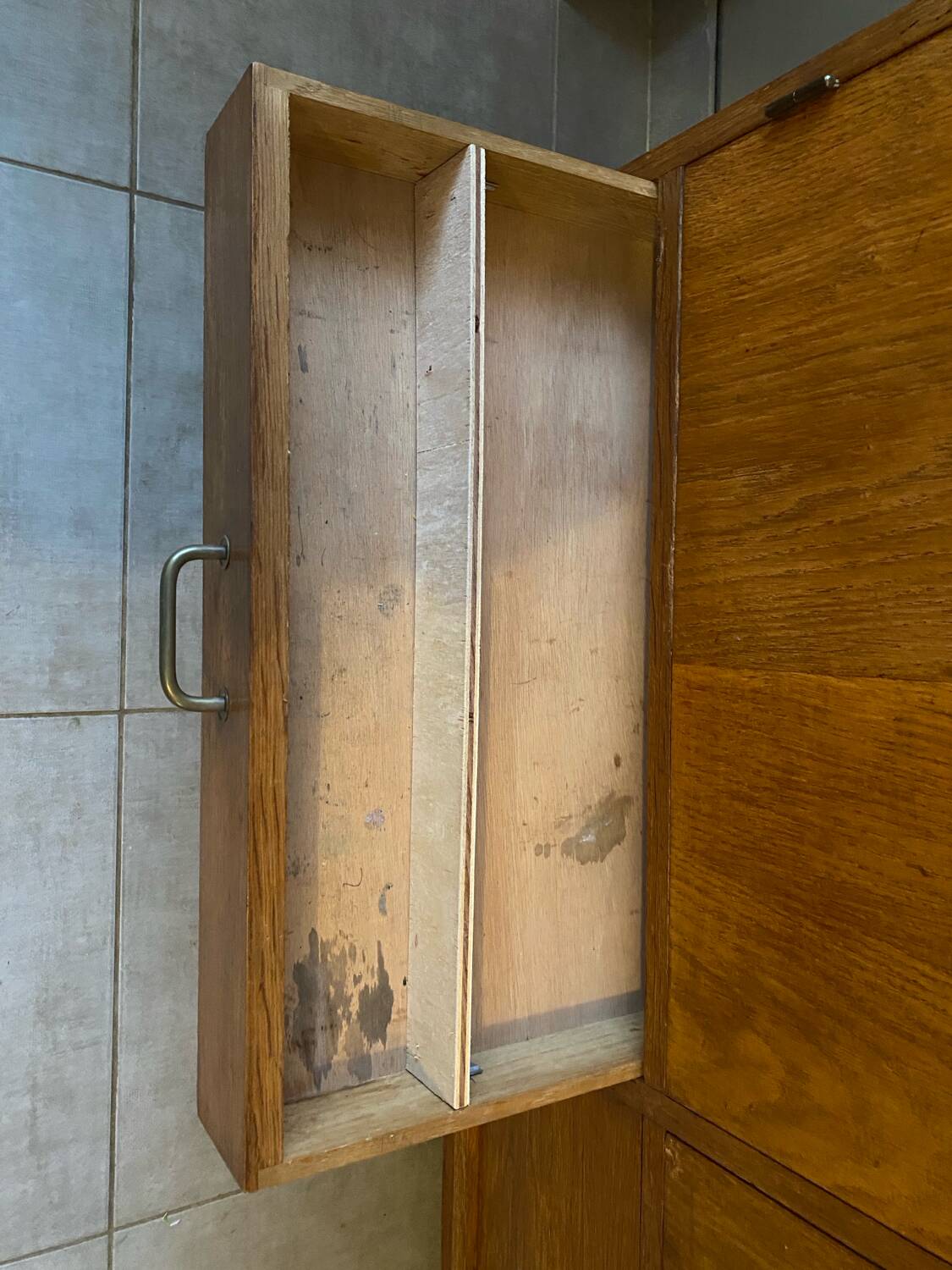 High oak sideboard, 1960s