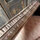 Small vintage 2-seater sofa from the 70s in Hollywood Regency style, satin pink.