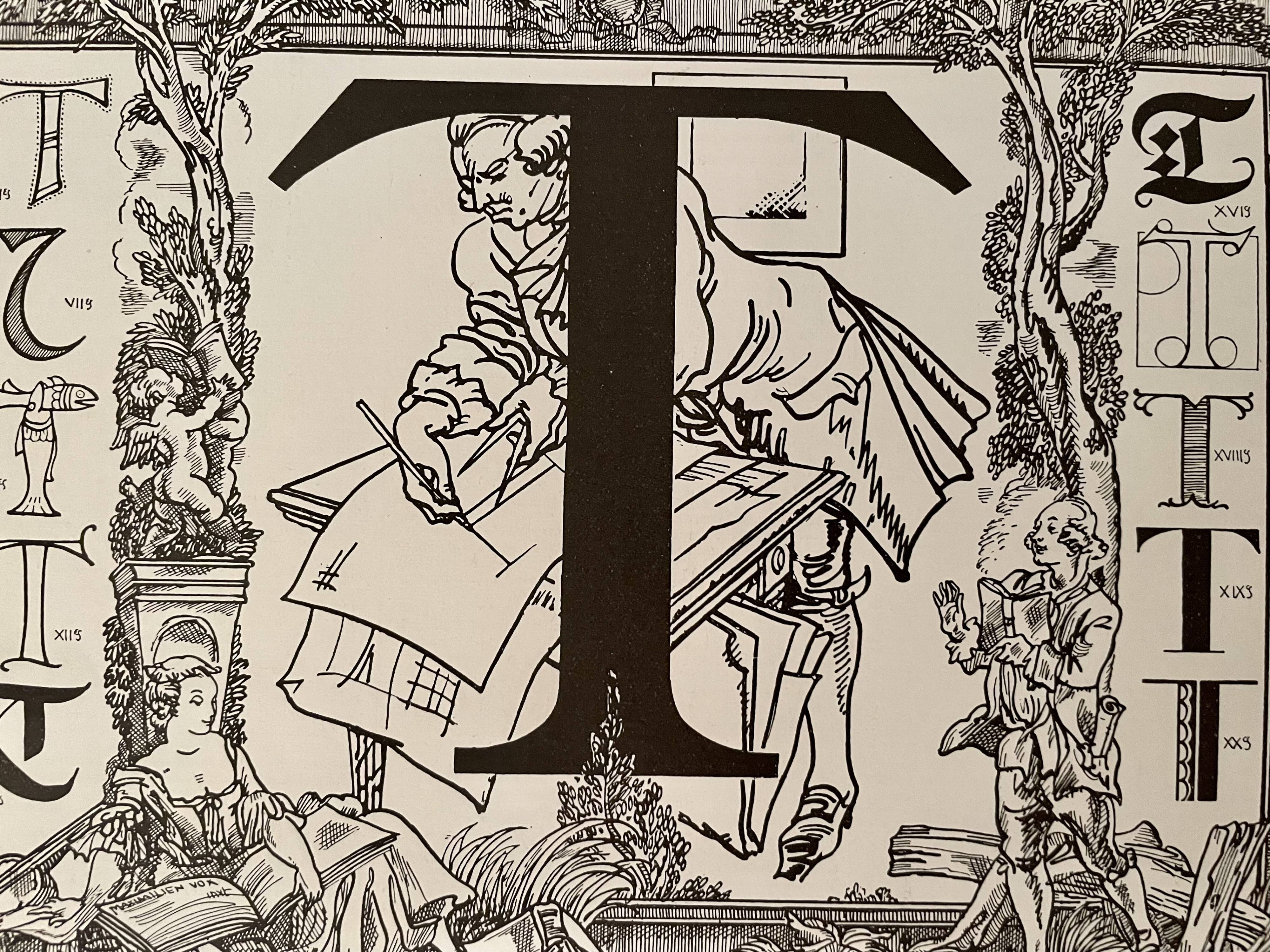 Lithograph letter T - 1930