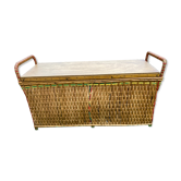 Rattan toy chest