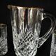 lemonade service, pitchers and glasses, in Lorraine crystal, the Grand Dukes, gold border