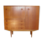 Scandinavian teak bar and dresser furniture