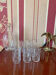 9 verres baptême cristal gravés