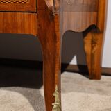 Rosewood and Mahogany chest of drawers, Louis XV / Louis XVI Transition style – Late 19th century