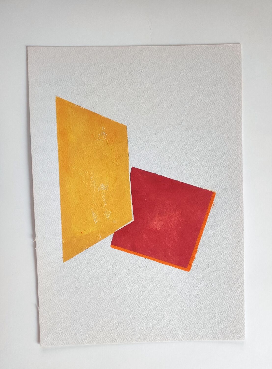 Minimalist geometric painting