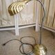 Large art deo brass shell lamp 90 cm