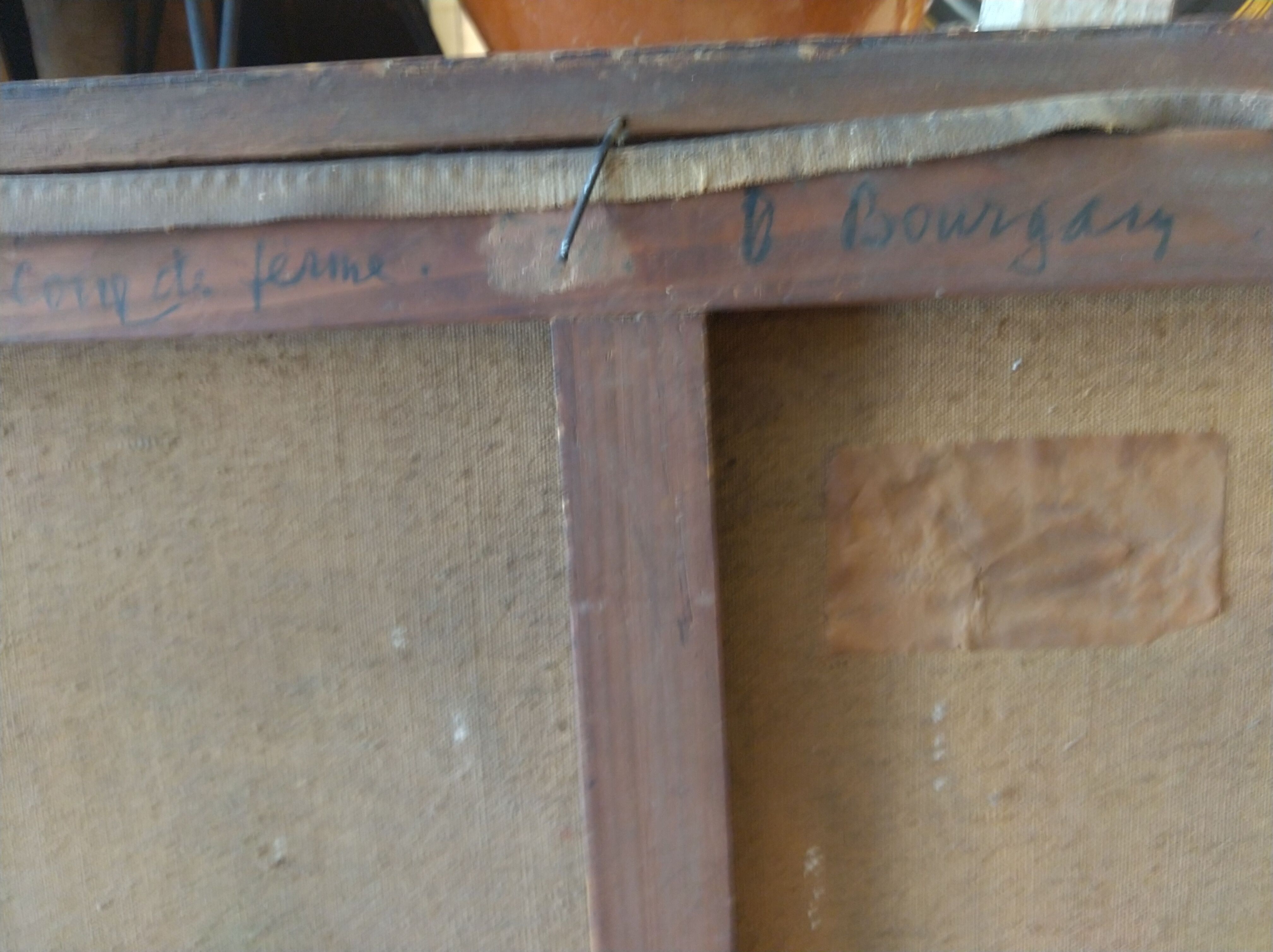 Table "farmyard" by Bourgain circa 1900