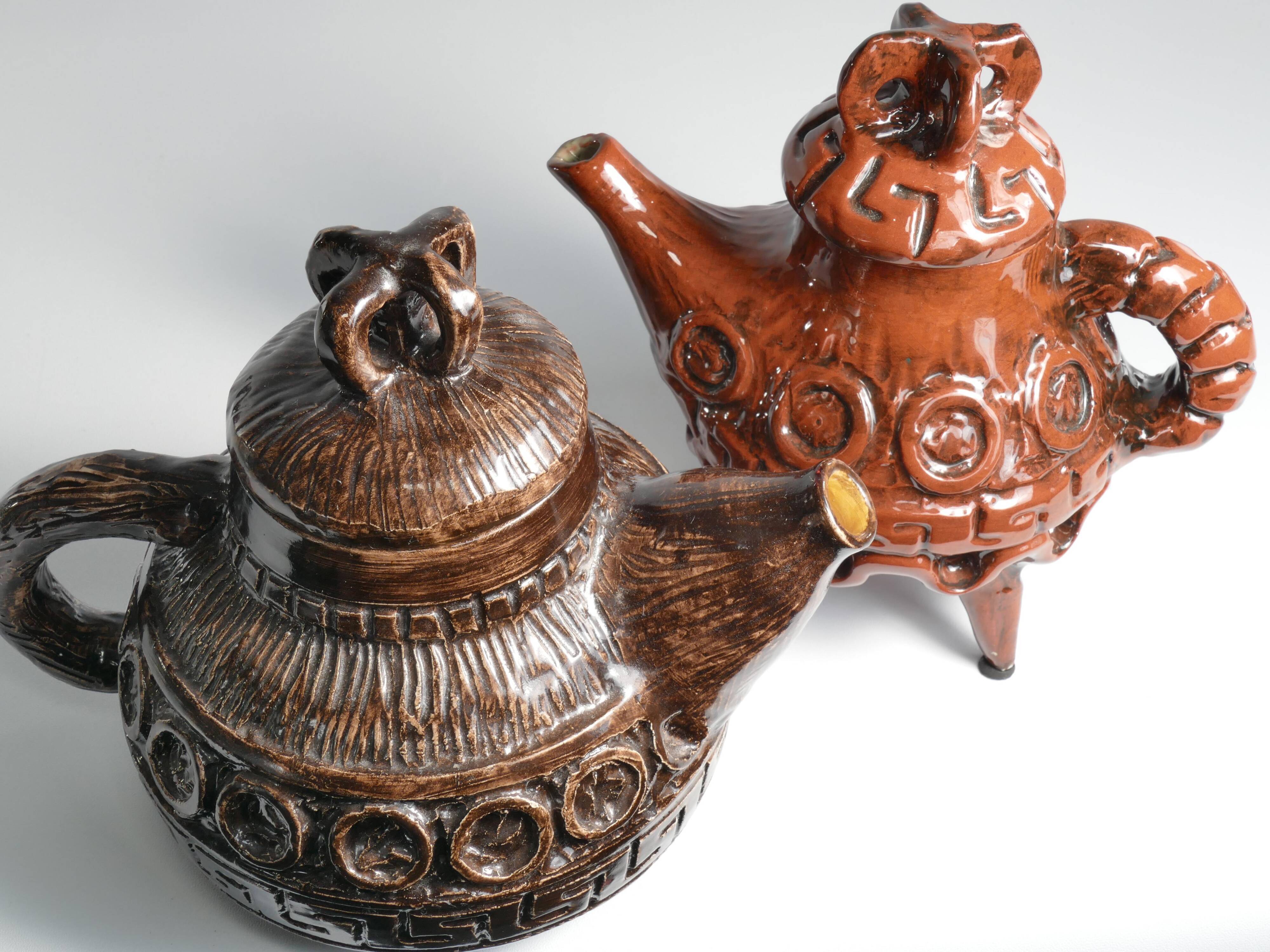 Vintage Playful Teapot by Allan Hellman Sweden 1967