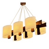 Suspension scandinave Teck et acrylique Perspex années 60