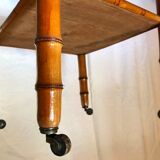 Bedside bamboo collection circa 1870 Napoleon III pitchpin cherry marble