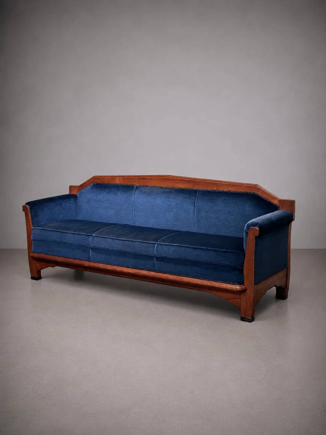 Sofa Art Déco École d'Amsterdam, années 1930