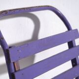Anciennes chaises de patio violettes (c.1920). Ensemble de 2 pièces