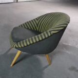 Fauteuil œuf  EGG années 50 style Jean Royere