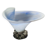 Murano glass centerpiece with 925 silver base