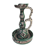 Ceramic candle holder signed